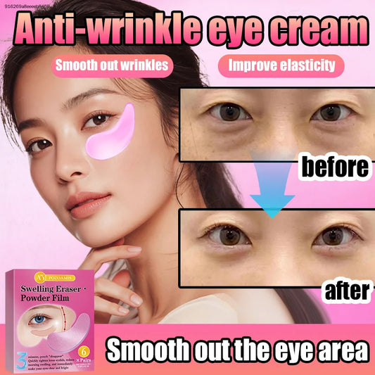 6-pack of cherry blossom buoyancy moisturizing and firming eye masks, improves eye bags, reduces wrinkles, and lightens dark circles.