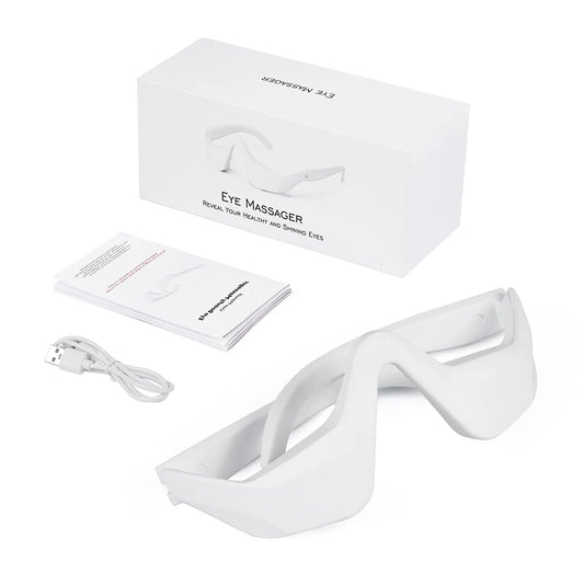 Foreverlily Eye Massager Relieves Eye Fatigue Eyes Massage Glasses Eye Fatigue Relief Massager Under-Eye Glasses Massager