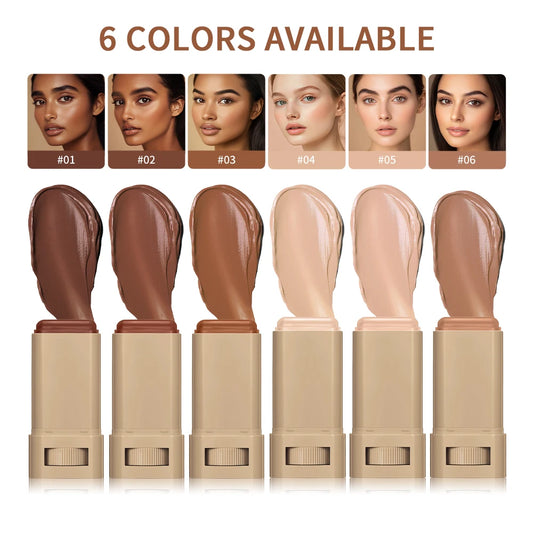Foundation Skin Tint Balm Skin Tint Stick Waterproof Nourishing Solid Tinted Serum  Face Tinted Face Contour Stick Makeup