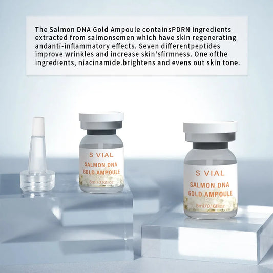 5ml High Salmon DNA Gold Ampoule Skin Booster Serum BB Cream Glow Beginner Starter Kit Face Skin Care Essence