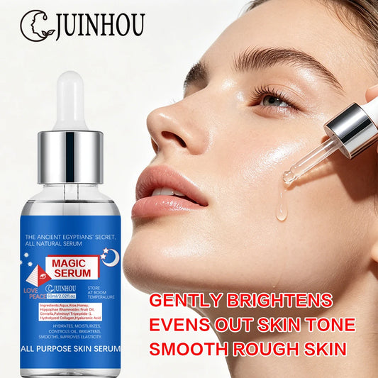 JUINHOU Face Serum Aloe Honey Seabuckthorn Oil Hydrating Brightening Anti Dullness Rough Dry Skin Daily Gentle Facial Care