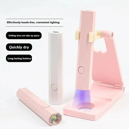 Portable Handheld UV LED Nail Lamp USB Rechargeable Pen Shape Nail Dryer Quick Curing Light for Gel Polish Manicure And Nail Art