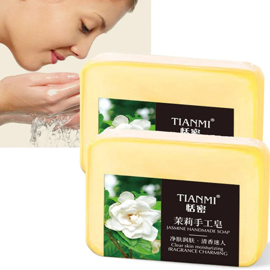 1/2/3/5PCS lemon handmade soap, moisturizing and cleaning, suitable for all skin types, can be used by both men and women,