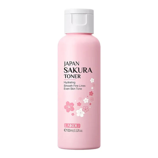 LAIKOU Japan Sakura Toner with Niacinamide Hyaluronic Acid Vitamin C 100ml - Moisturizing Refreshing Gentle
