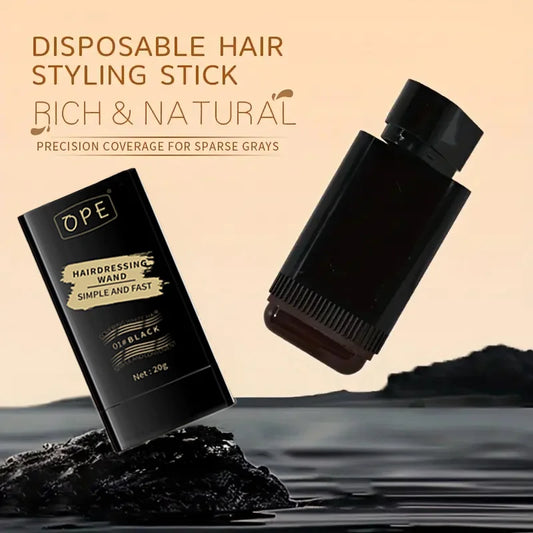 Three-Color Hair Dye Stick, a Miracle for Covering Gray Hair, Long-Lasting Color, One-Time Use.