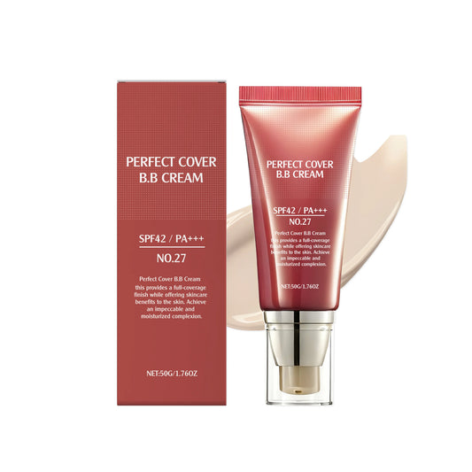 Perfect Cover Bb Cream Brightens Complexion Covering Skin Blemishes Lasting Lightweight Hydrates Moisturize Concealer Corrector