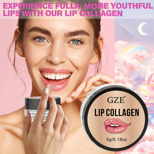 GZE Lip Sleeping Mask(5g), Lip Collagen, Coconut & Castor Lip Mask Overnight, Lip Hydrating Overnight Lip Masks